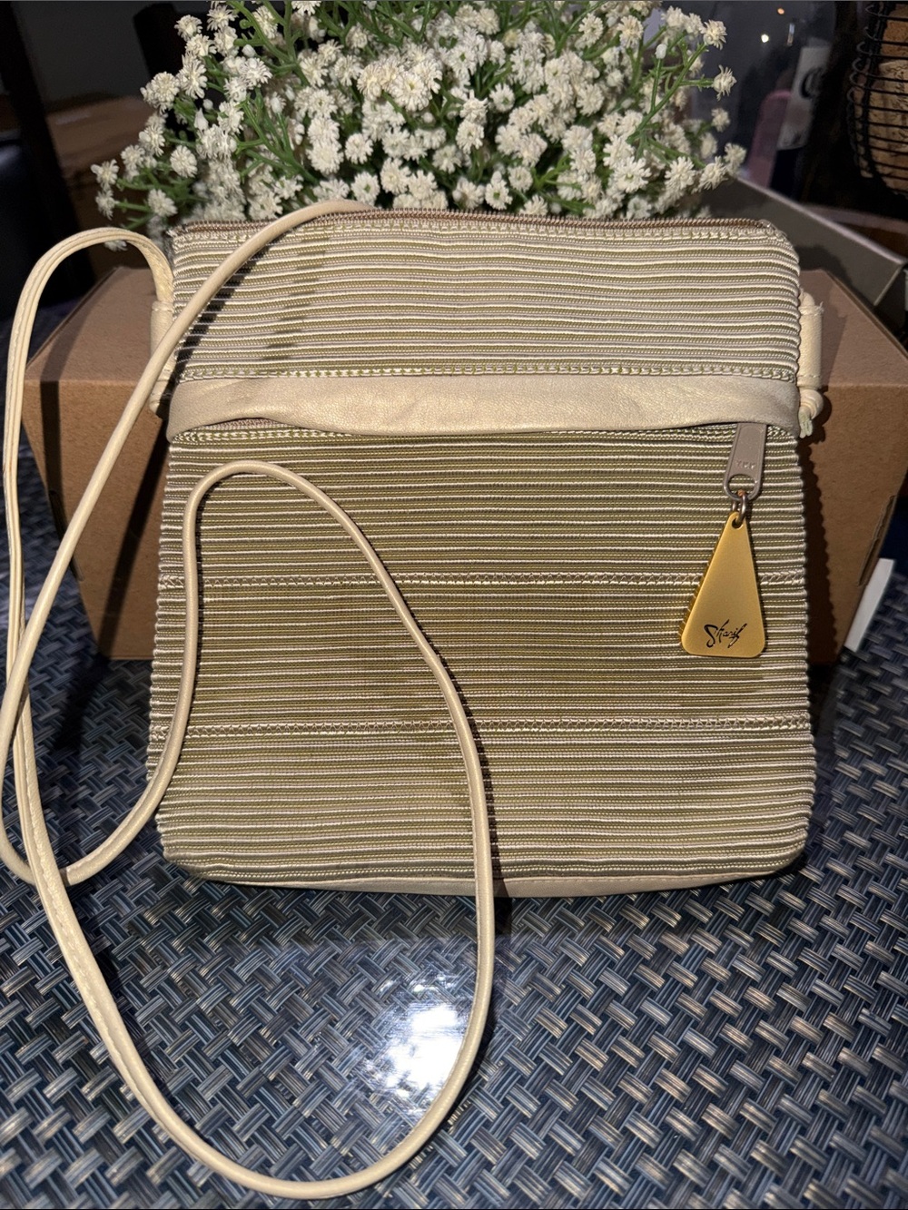 Beige Crossbody Bag – Neutral Textured Shoulder Purse